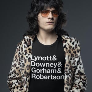 THIN LIZZY rock band Tshirt | Helvetica Shirt