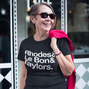DURAN DURAN T-shirt | Nick Rhodes Simon Le Bon | Helvetica names