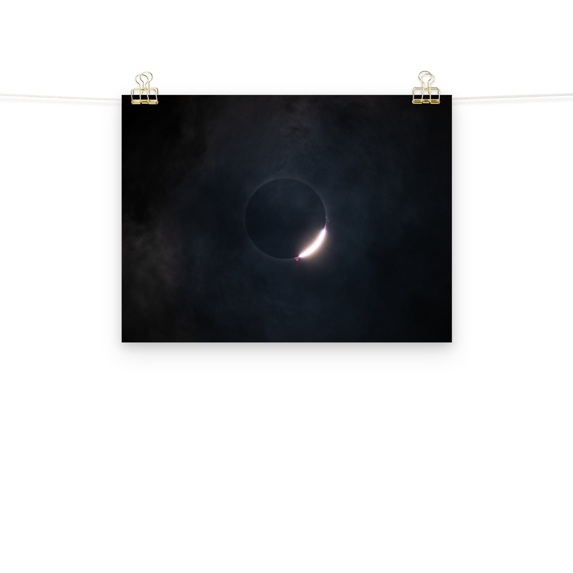 2024 Solar Eclipse Poster - Illuminate Your Space With Diamond Ring ...
