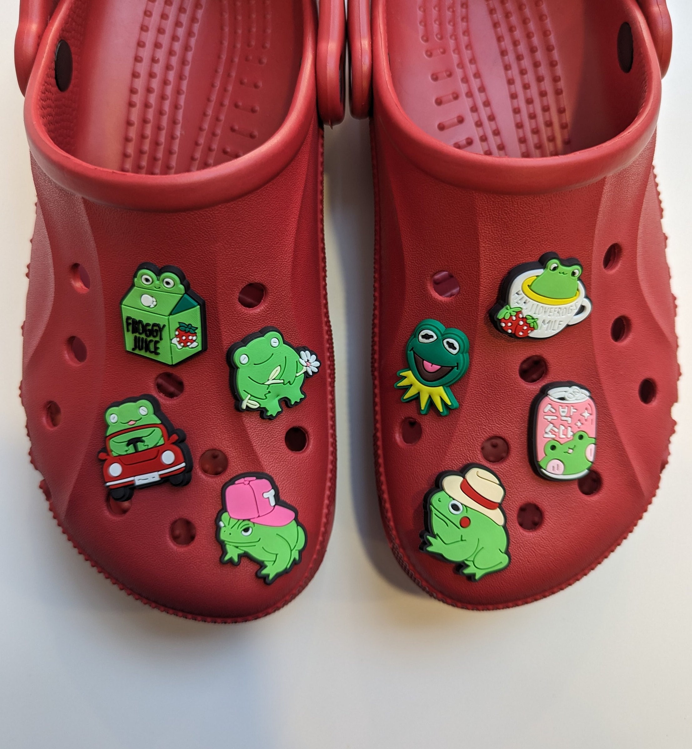 Meme Croc Shoe Floating In Water Croc Jibbitz Frog UK