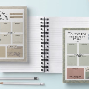T Swift Printable Weekly Planner