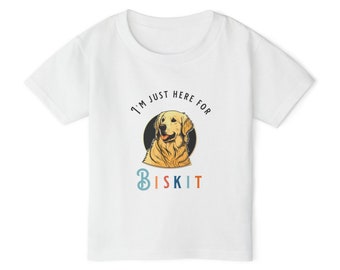 Ik ben hier voor Biskit Toddler Heavy Cotton™ Toddler T-shirt Peutershirt