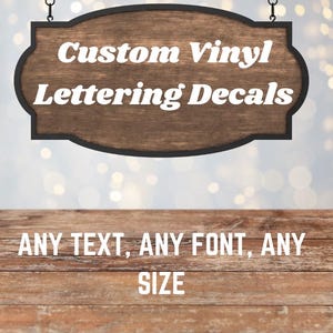 Individueller Vinyl-Aufkleber, Schriftzug und Zahlen, klein bis groß, personalisiert für Hochzeiten, Becher-Schriftzug-Abziehbilder, Kunsthandwerk, Namen
