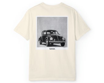 Vintage VW Beetle shirt. VW Lemon, Volkswagen Beetle, Bug Car, Retro Car Tee