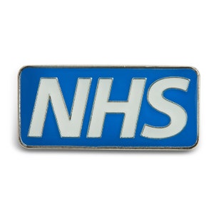 NHS ピンバッジ - ブルー