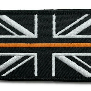 Dunne oranje lijn klittenbandpatch - Search and Rescue - 2 maten