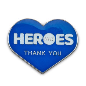 NHS Heroes Pin Badge Heart