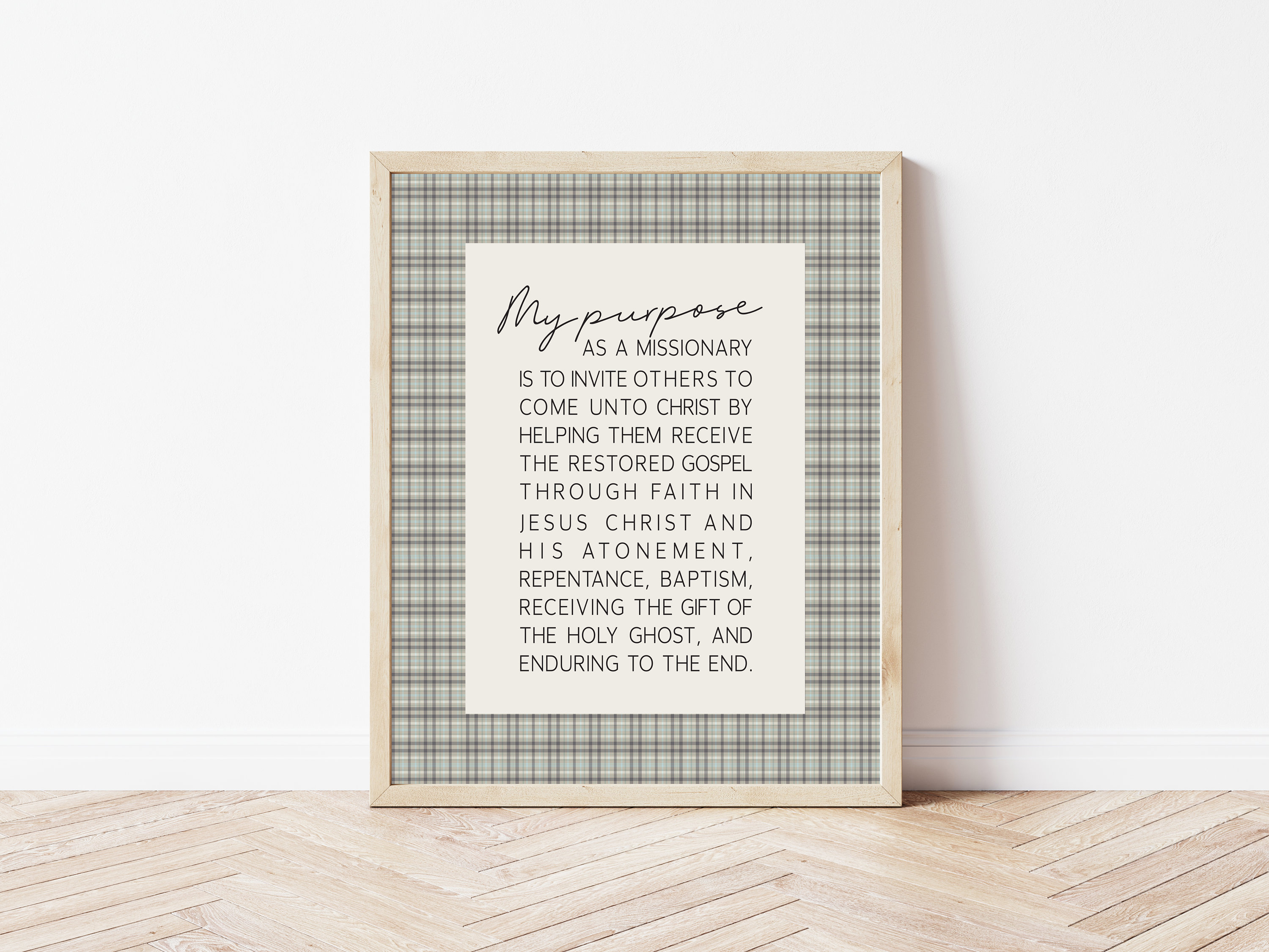 LDS Missionary Purpose Digital Print Instant Digital Download Home MTC ...