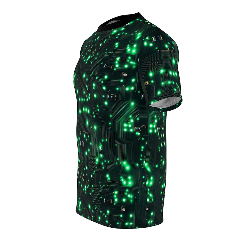Computer Chip Clothes Cyber Circuits Unisex T-shirt - Cyberpunk Shirt, Dystopian Fashion, Hi ...