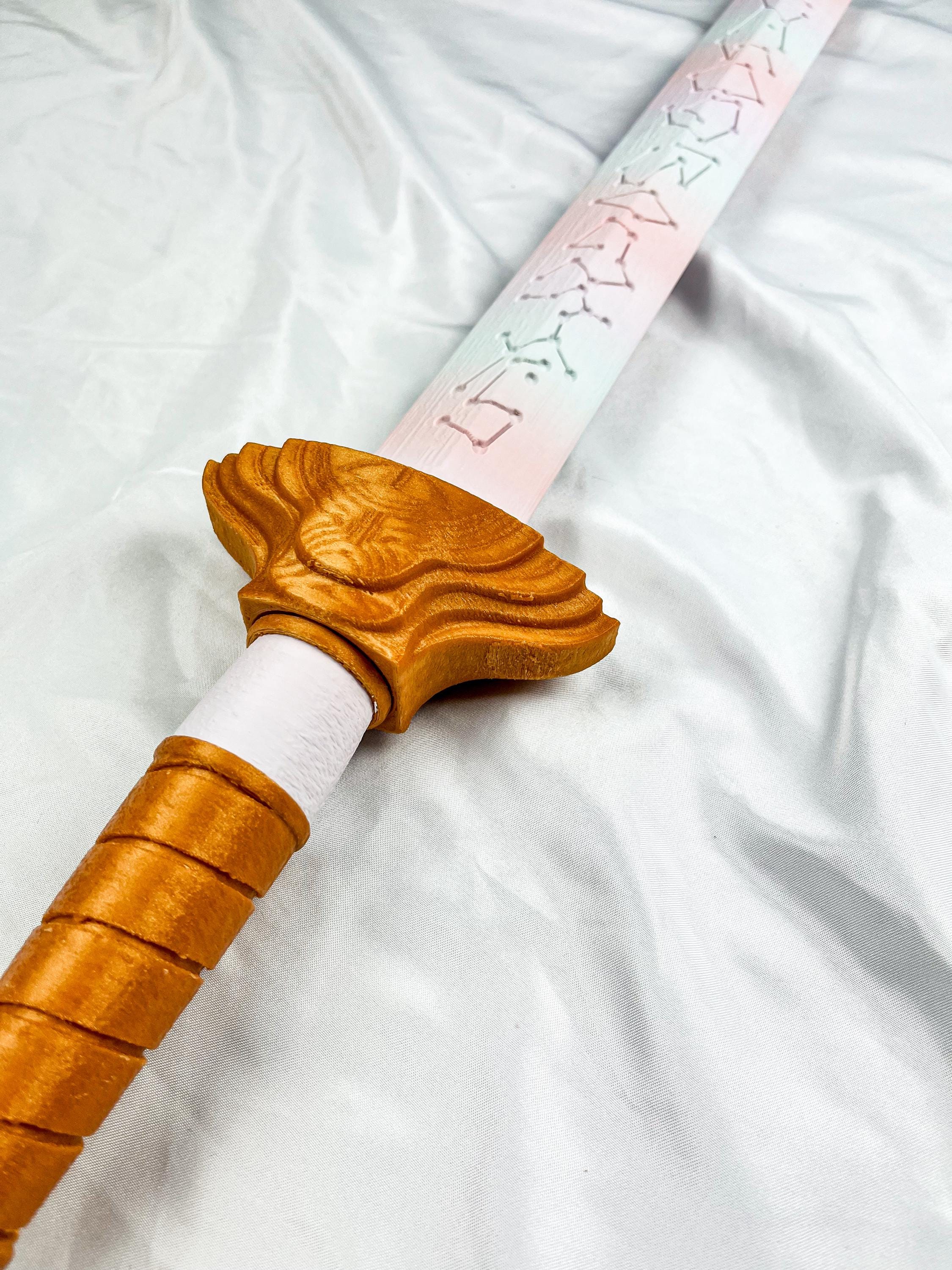 Waslary Zwaard, anime, cosplay, Hunters, kostuumaccessoires, intrekbaar lang zwaard, kunststof, 100 cm, Halloween-rekwisieten, Eén maat