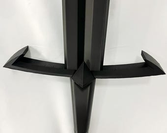 Black Sentient Sword Replica | Inspired by a Soul-Drinking Blade from Epic Fantasy | 3D Printed Prop Inspired by a Weapon that Destroys Evil