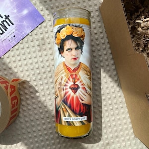 Saint Robert Smith Prayer Candle: Scented Soy Wax, 120hr Burn