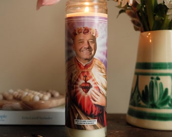 Vela de Oração de São Bob: Cera de Soja Perfumada, Tempo de Queima de 120 horas