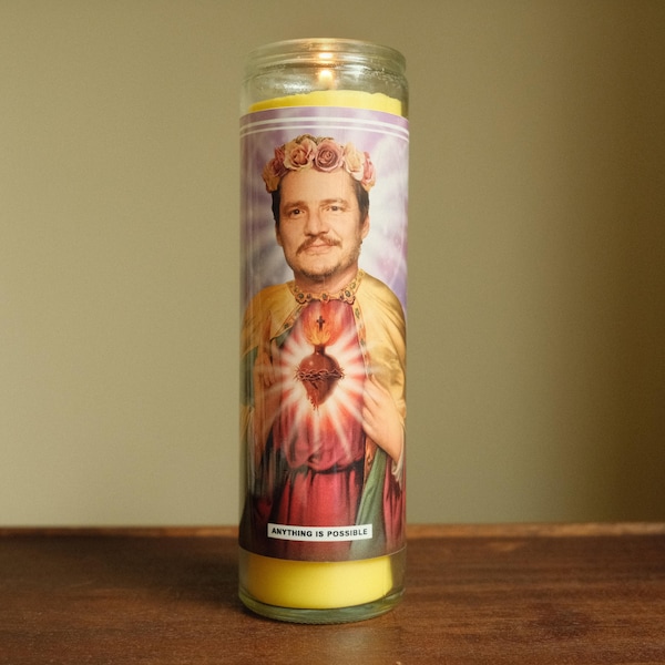 Saint Pedro Prayer Candle: Scented Soy Wax, 120hr Burn