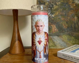 Vela de Oração Mundial do Santo Sr.: Cera de Soja Vegana Perfumada, 120 horas de duração