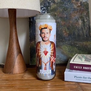 Saint Jonathan Bailey-gebedskaars - geurende sojawas