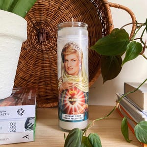 Gebedskaars heilige prinses Diana - geurende sojawas