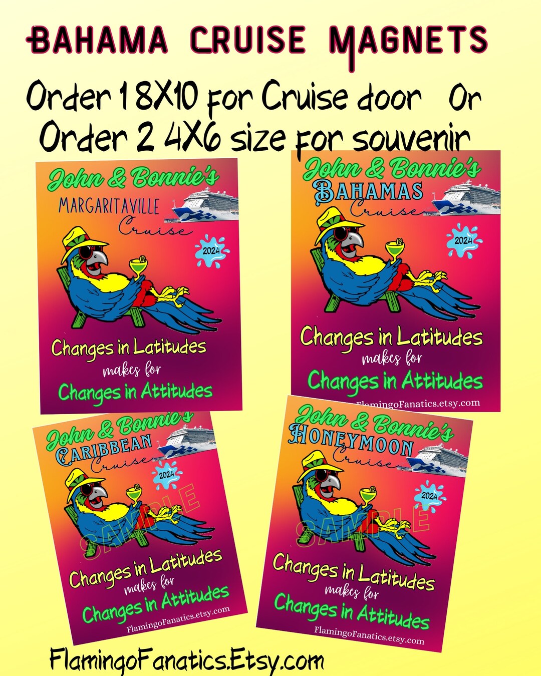 Margaritaville Cruise Customized Cruise Souvenir for