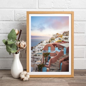 Santorini Windmills Fine Art Photograph, Greek Islands Print, Greece Wall Decor, Canvas Print