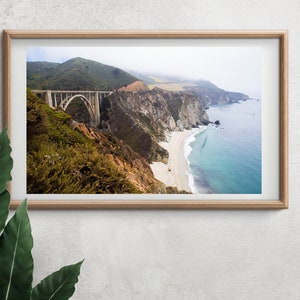Big Sur Bixby Bridge Fine Art Photograph, California Coastline Art Print, Landscape Photography, Canvas Print