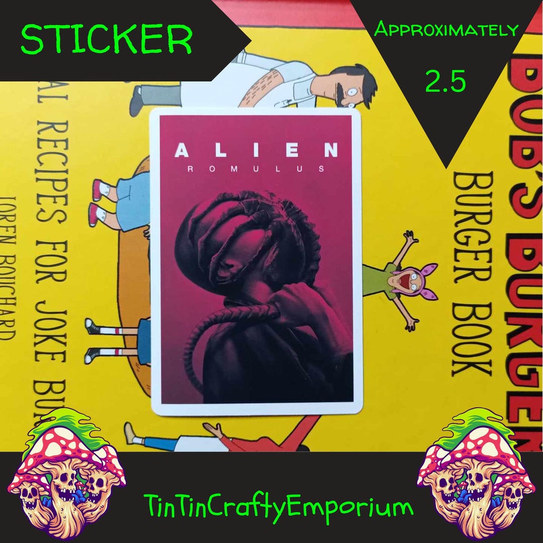 Handmade "alien Romulus" Movie Poster Sticker 2.5 by 3.6 "read