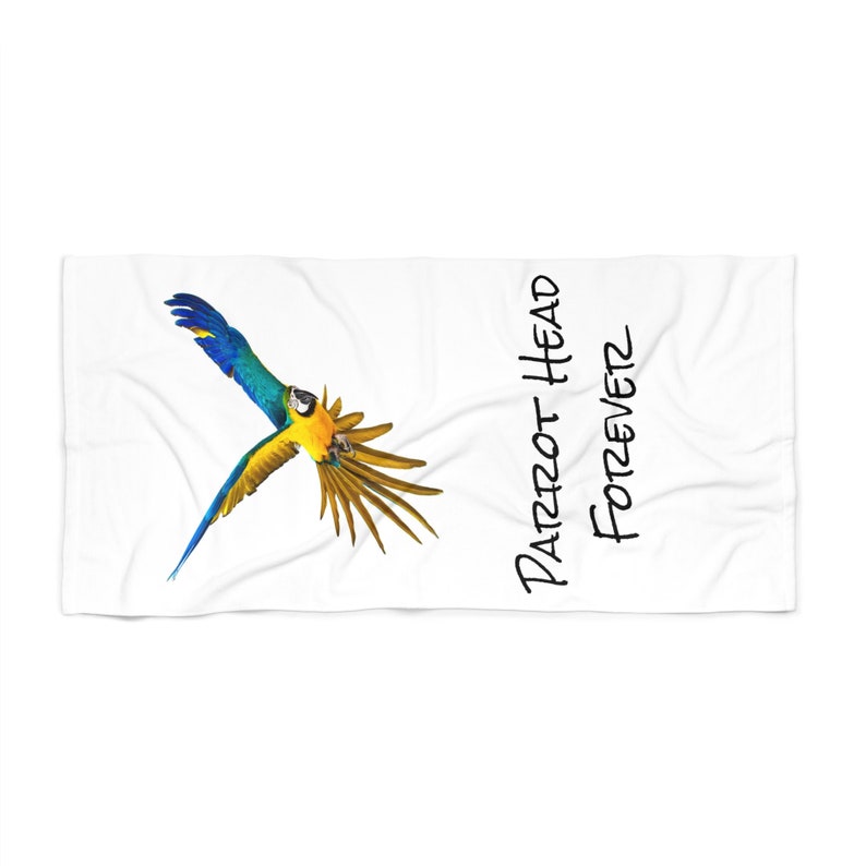 Parrot Head Forever Jimmy Buffett Beach Towel Etsy