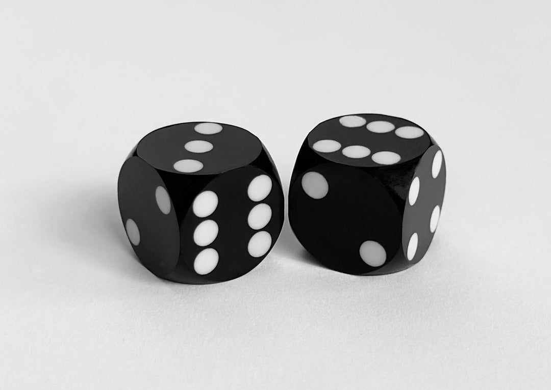 Backgammon Precision Dice 16mm, 5/8 Inch, Black Opaque, 1 Pair Etsy