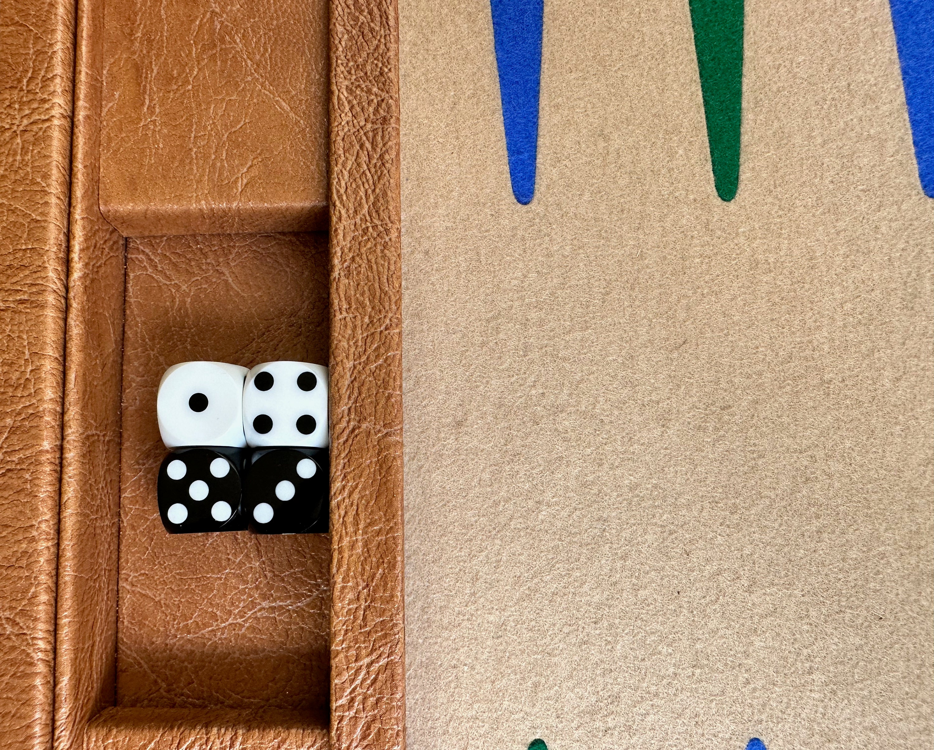 Dadi Da Backgammon Di Precisione Verdi 16mm (5/8") - 1 Paio, In Acetato Di Cellulosa - Foto 5