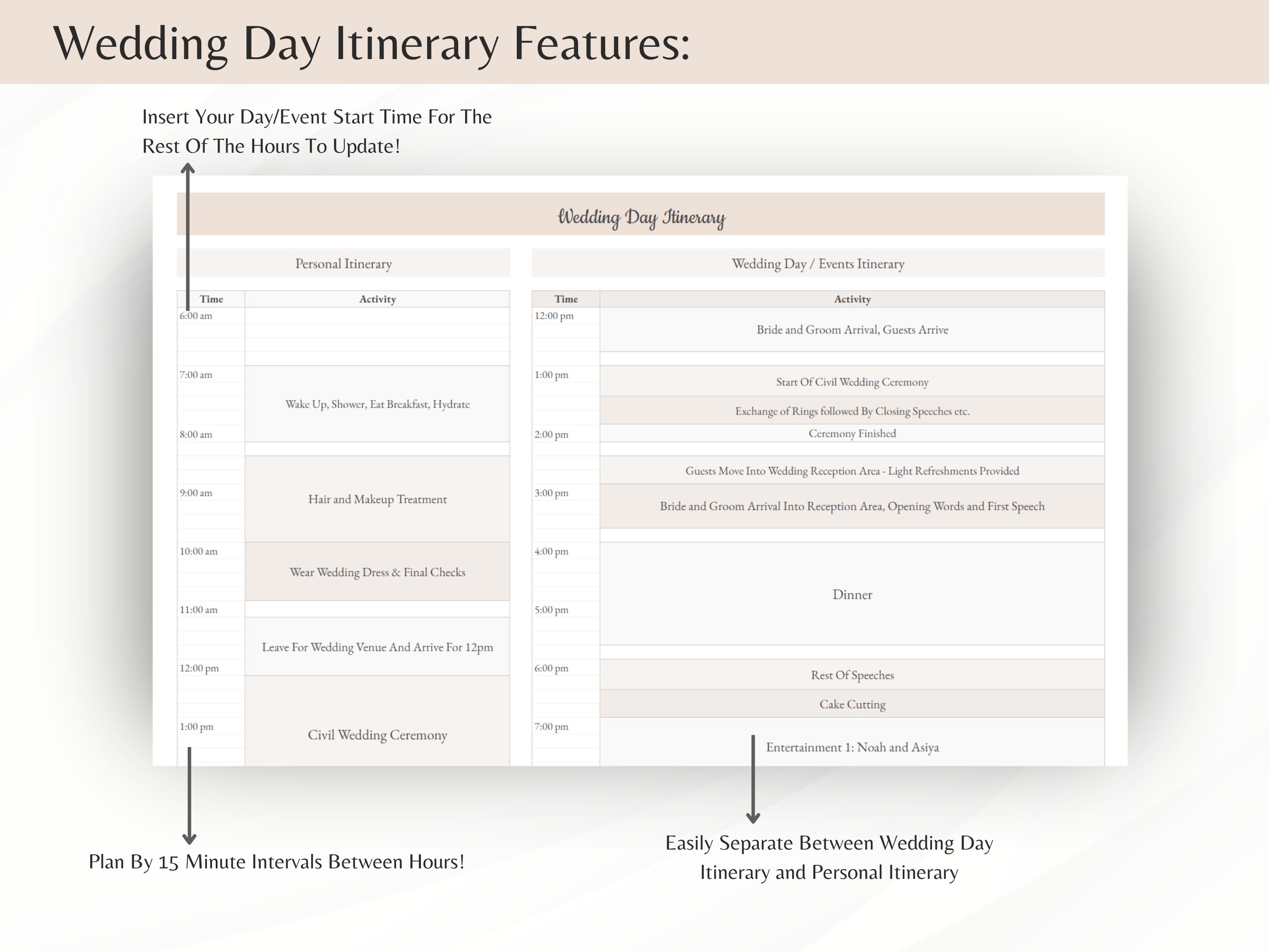 Workout Planner Template