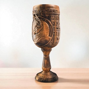 Enchanting Pharoah's Goblet - Unique Tableware for Egypt Lovers