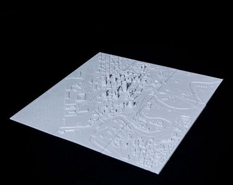 3D Printed Map of Cleveland, OH