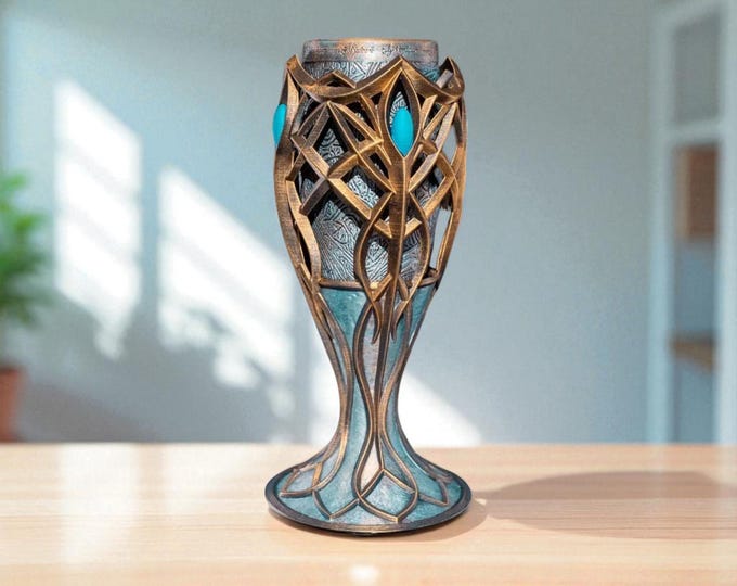 Customizable Hand-Painted Elven Goblet | Fantasy Wedding & Celtic Drinkware *PLEASE READ DESCRIPTION*