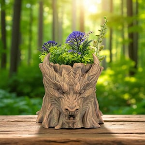 3D Printed Dragon Planter – Fantasy Faux Plant Holder