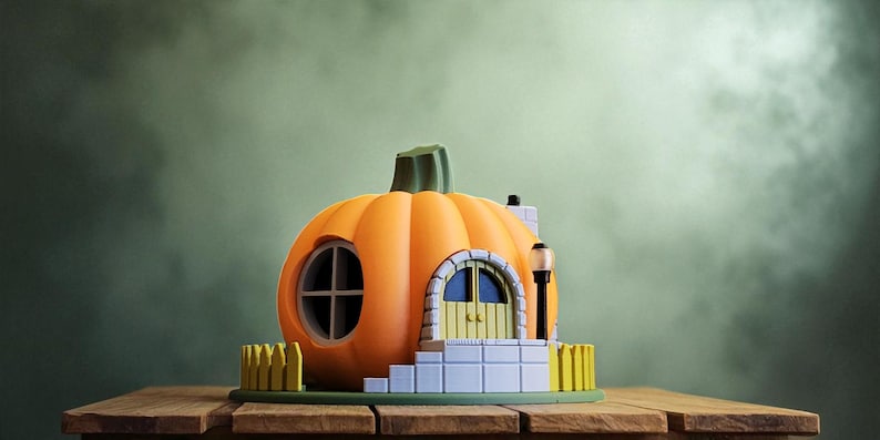 Pumpkin Fairy House Tealight Lantern – 3D Printed (Indoor PLA or Outdoor PETG Options) bild 8