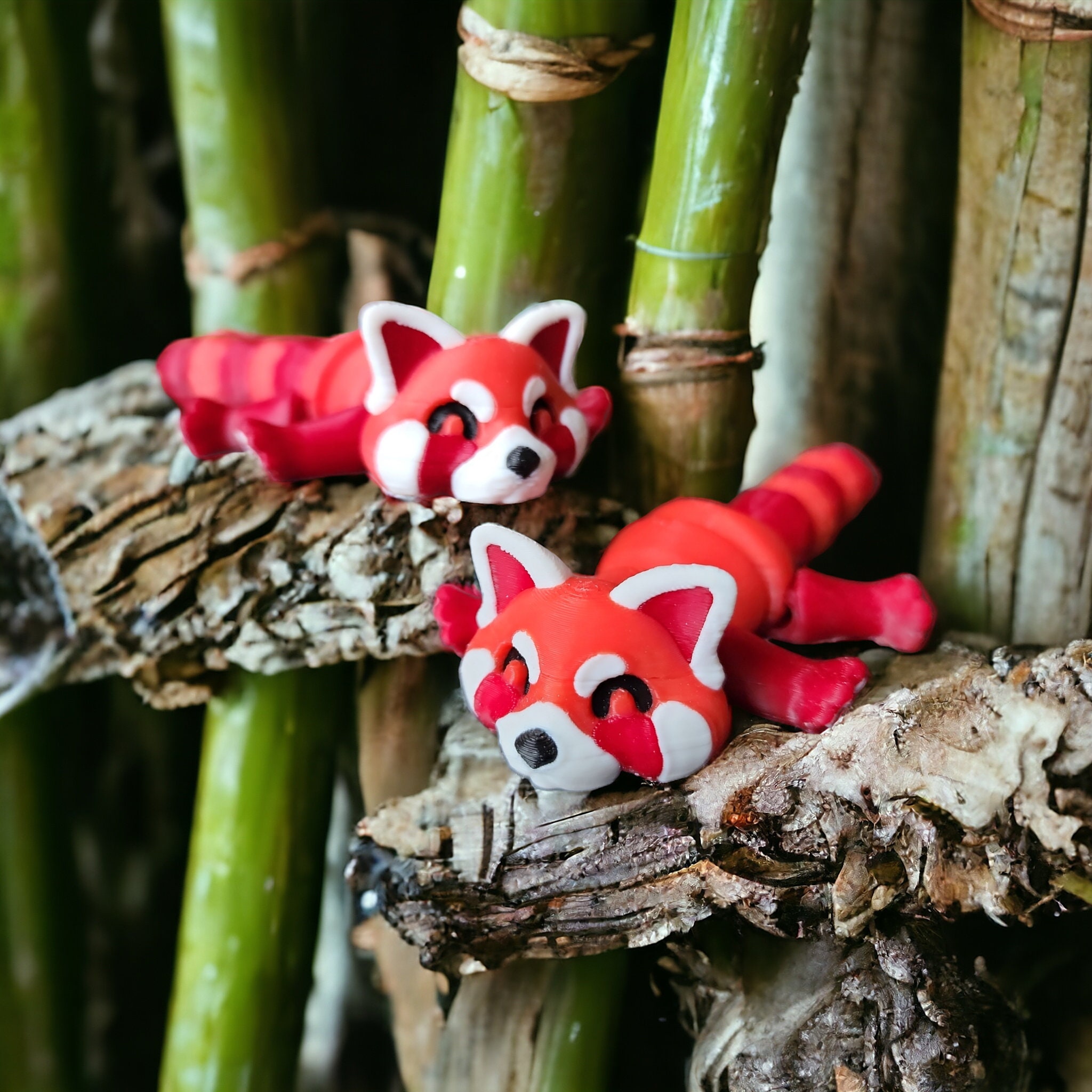 Super Cute 3d-printed Red Panda Articulated Figure - Etsy