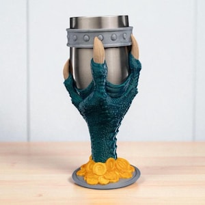 Dragon Claw Goblet 3D Printed, Dragon Tableware, Unique Drinkware, Medieval Decor, Statement Piece