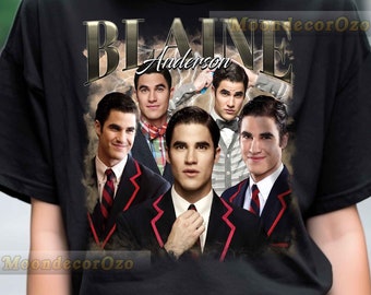 Retro Blaine Anderson TShirt, Blaine Anderson hoodie, Blaine Anderson sweatshirt, Blaine Anderson Rock Style Bootleg Tee