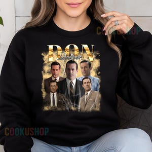 Limited Vintage Don Draper T-Shirt, Hoodie, or Sweatshirt | Movie-Inspired Retro Fan Gift | Cool Unisex Shirt for Him Her