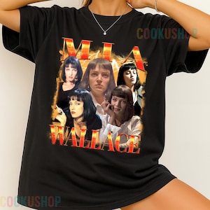 Limited Vintage Mia Wallace T-Shirt, Hoodie, or Sweatshirt | Movie-Inspired Retro Fan Gift | Cool Unisex Shirt for Him Her