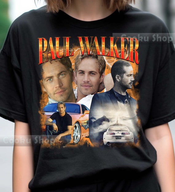 Retro Paul Walker Brian O conner Tshirt Paul Walker Hoodie Paul Walker Sweatshirt Paul Walker Rock Style Bootleg Tee Etsy