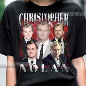 Retro Christopher Nolan TShirt, Christopher Nolan Hoodie, Christopher Nolan Sweatshirt, Christopher Nolan Rock Style Bootleg Tee