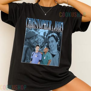 Limitierte Christopher Turk und John Michael Vintage Kleidung, Unisex T-Shirt, Tees, SweatShirt, Hoodie, Geschenk für Frauen, Männer, Film Fans
