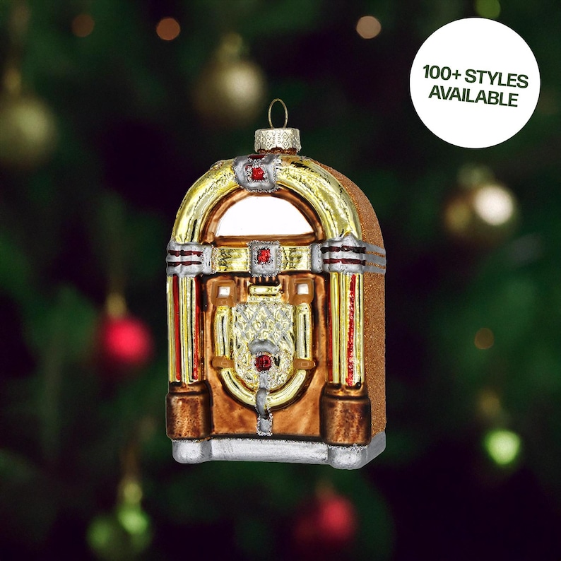 ChiveCeramics Jukebox Christmas Ornament - Thumbnail 3