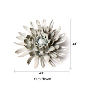 Ceramic Flowers With Keyhole For Hanging On Walls Collection 13 B image 6