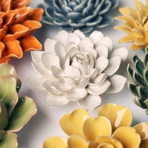 Elfenbein Keramik Schneeglöckchen Blume: Wand Dekor