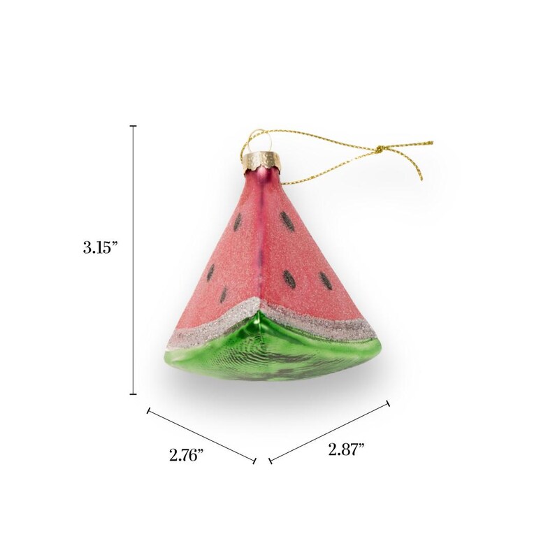 Chive Ceramics Studio Watermelon Slice Ornament - Thumbnail 3