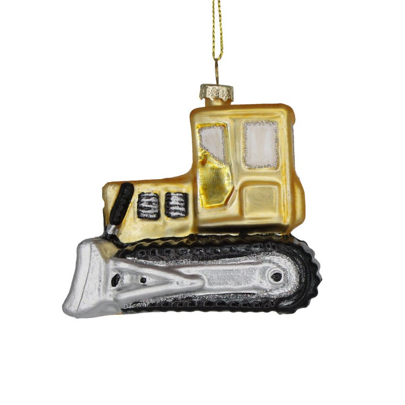 Chive Ceramics Studio Bulldozer Ornament - Thumbnail 2