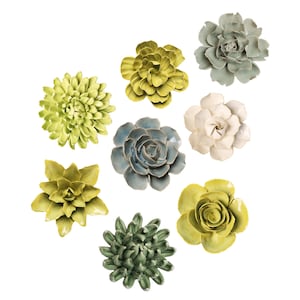 Flores de parede Boho – Arte de parede floral Boho eclética, decoração de casa com inspiração cottagecore e vintage, escultura de parede exclusiva