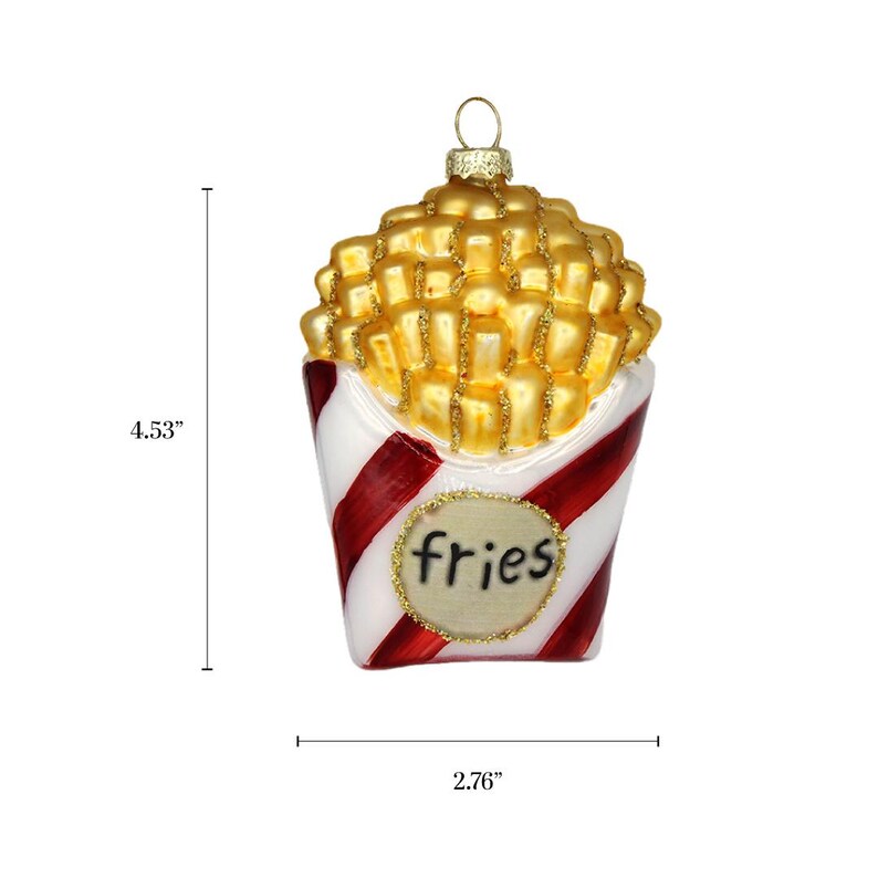 Chive Ceramics Studio French Fries Ornament - Thumbnail 3