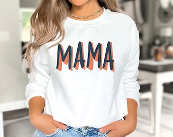 Mama sweatshirt, Mom sweatshirt, gift for mom, gift for mother, mama crewneck, minimal sweatshirt, mommy sweatshirt, unisex heavy blend